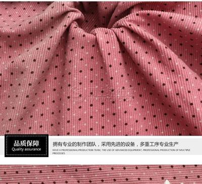 現貨全滌三空印花布 燈芯絨條絨印花面料的多元應用